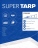 Plandeka Super Tarp standard 150 - rozmiar 2x3m - Plandeka okryciowa polietylenowa (Biała)