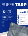 Plandeka polietylenowa 4x6m Super Tarp premium 250g/m2 UV stabilizowana szara